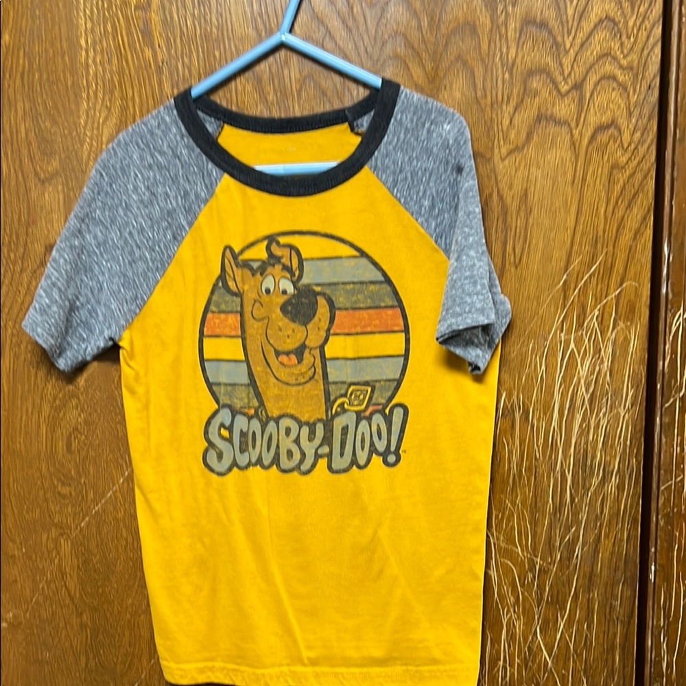 Scooby-Doo Kids' Yellow and Gray T-Shirt